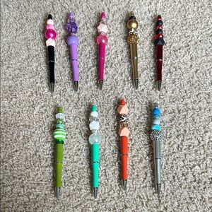 Colorful handmade Beaded Pens